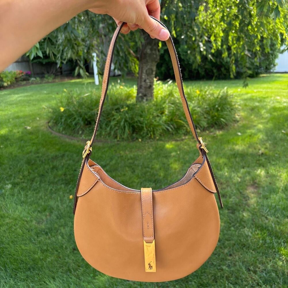 Polo Ralph Lauren Polo ID Leather Small Shoulder Bag